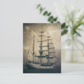  zeilboot in het Zee van de Noordzee Briefkaart (Staand voorkant)