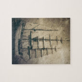  zeilboot in het Zee van de Noordzee Legpuzzel (Horizontaal)