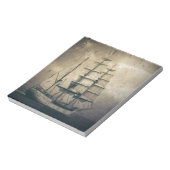  zeilboot in het Zee van de Noordzee Notitieblok (Linkerzijde)