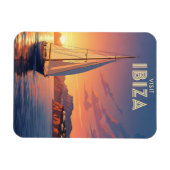 Zeilboot in Ibiza Spanje Reizen Magneet (Horizontaal)