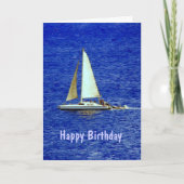 Zeilboot in Lahaina, Hawaii, Verjaardag Kaart (Voorkant)