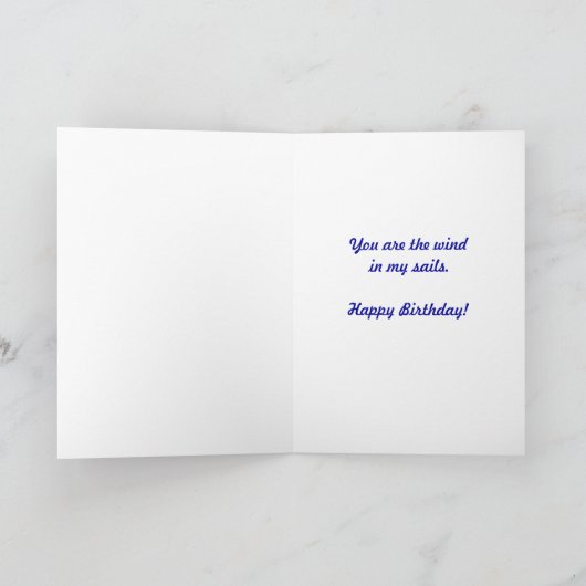 Zeilboot in Lahaina, Hawaii, Verjaardag Kaart (Binnen)