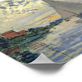 Zeilboot in Le Petit-Gennevilliers Poster (Hoek)