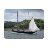 Zeilboot in Loch Crinan, Schotland Magneet (Horizontaal)