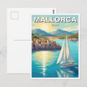 Zeilboot in Mallorca Spanje Reizen Briefkaart (Voorkant / Achterkant)