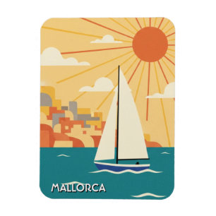 Zeilboot in Mallorca Spanje Reizen Magneet