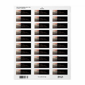 Zeilboot in Sunset Beauful Pink Seascape Etiket (Full Sheet)