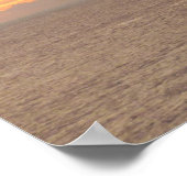 Zeilboot in Sunset Beauful Pink Seascape Poster (Hoek)