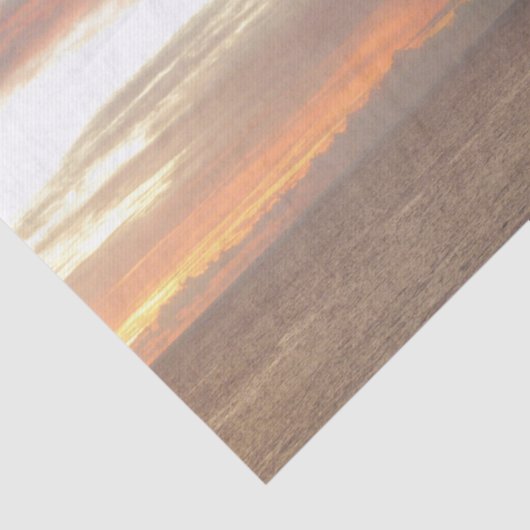 Zeilboot in Sunset Beauful Pink Seascape Tissuepapier (Detail)