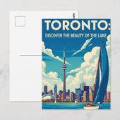 Zeilboot in Toronto Canada Reizen Briefkaart (Voorkant / Achterkant)
