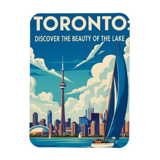 Zeilboot in Toronto Canada Reizen Magneet (Verticaal)