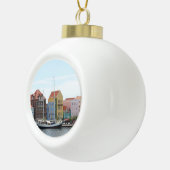 Zeilboot in Willemstad Keramische Bal Ornament (Rechts)