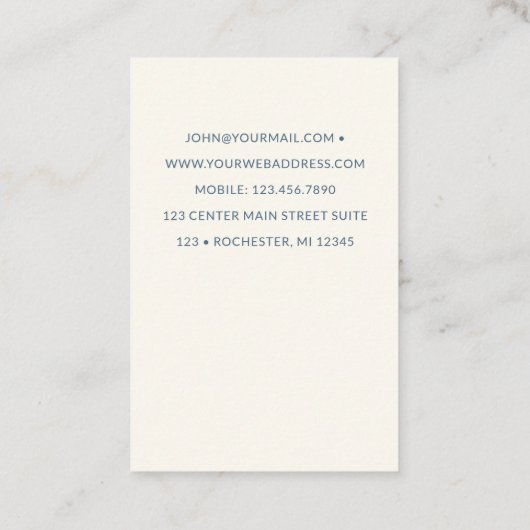 Zeilboot in zonsondergang visitekaartje (Achterkant)