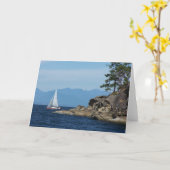 zeilboot kaart (Gele Bloem)