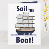 Zeilboot  kaart (Gele Bloem)