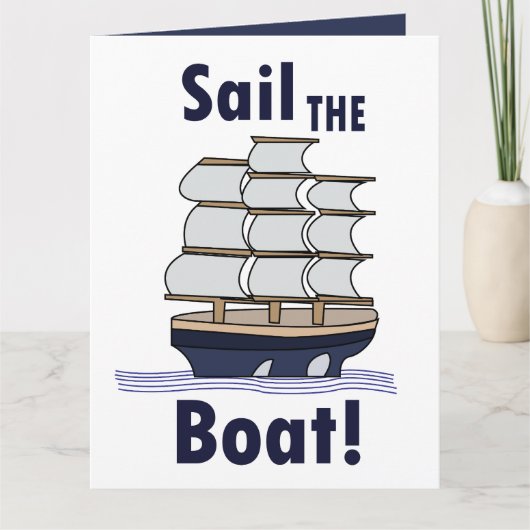 Zeilboot  kaart (Voorkant)