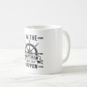 Zeilboot Kapitein Sailor Grappig cadeau idee Koffiemok (Voorkant rechts)