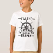 Zeilboot Kapitein Sailor Grappig cadeau idee T-shirt (Voorkant)