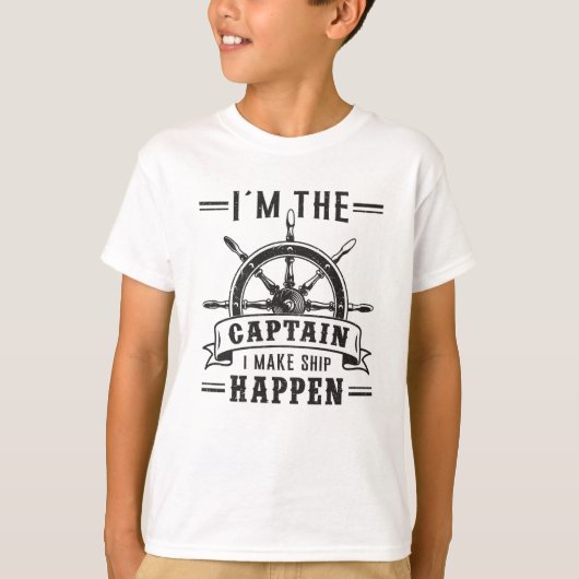 Zeilboot Kapitein Sailor Grappig cadeau idee T-shirt (Voorkant)