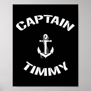 Zeilboot Kapitein Timmy gepersonaliseerde varen Na Poster