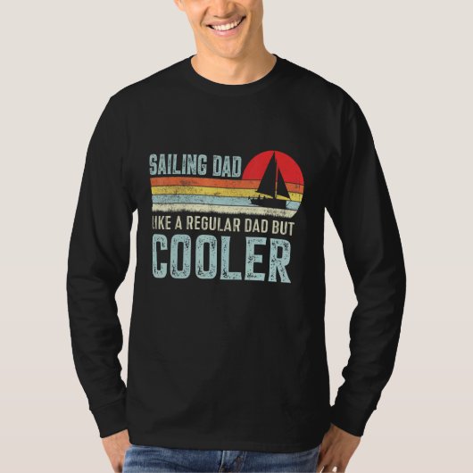  zeilboot kapitein vader opa zeildag t-shirt (Voorkant)