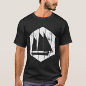 Zeilboot Kapitein Zeilen T-shirt (Voorkant)