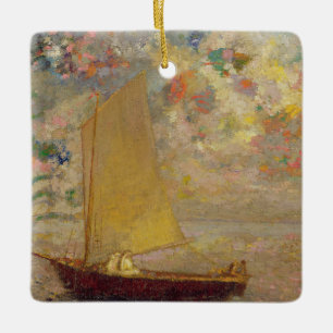 Zeilboot Keramisch Ornament