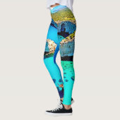 Zeilboot Klip Zijde Heilige Kunst Leggings (Links)