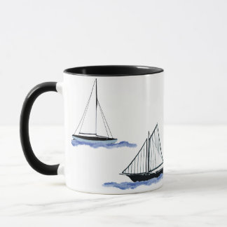 zeilboot koffiekop mok