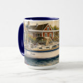 Zeilboot koffiemok 15oz. mok (Voorkant links)