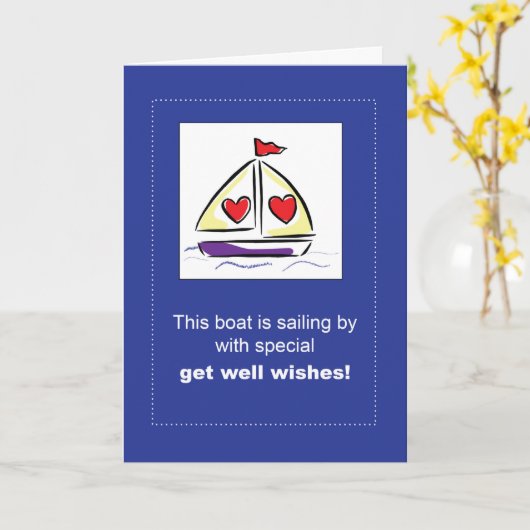 Zeilboot krijgt goed na chirurgie kaart (Gele Bloem)