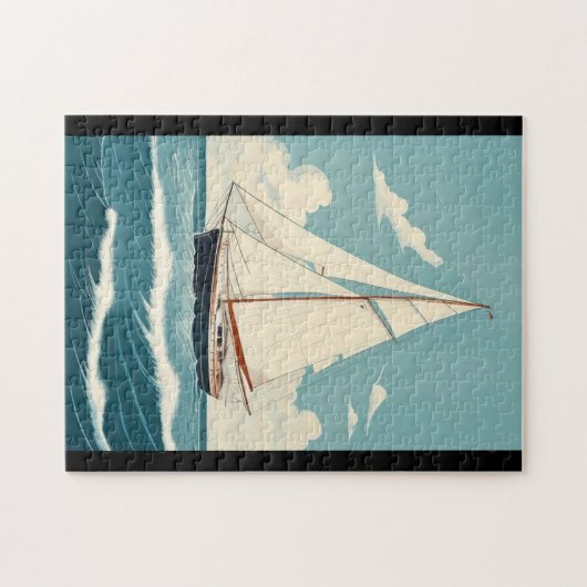  zeilboot legpuzzel (Horizontaal)