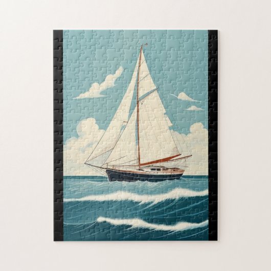  zeilboot legpuzzel (Verticaal)