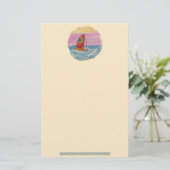 zeilboot Loose Rigging Stationery Briefpapier (Staand voorkant)