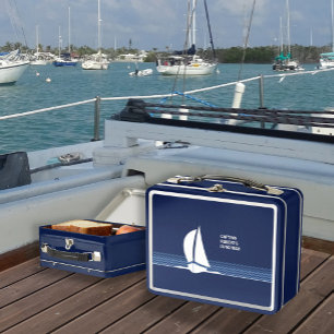 Zeilboot Lunchbox met aanpasbare naam