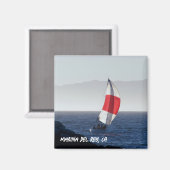 Zeilboot - Marina Del Rey, CA Magneet (Voorkant / Achterkant)