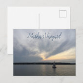 Zeilboot Martha's Vineyard ansichtkaart Briefkaart (Voorkant / Achterkant)