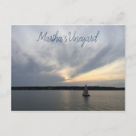 Zeilboot Martha's Vineyard ansichtkaart Briefkaart