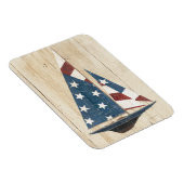 Zeilboot met Amerikaanse vlag Magneet (Rechterzijde)