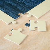 Zeilboot met gouden zeilen op Jersey Legpuzzel (Zijkant)