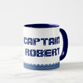 Zeilboot met jouw tekst mok (Voorkant rechts)