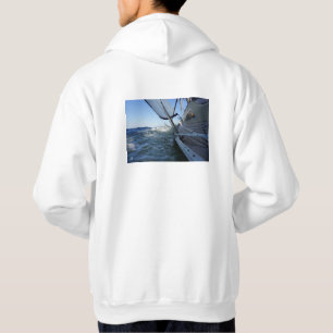 Zeilboot met lege horizon voor avontuur. hoodie