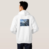 Zeilboot met lege horizon voor avontuur. hoodie (Achterkant volledig)