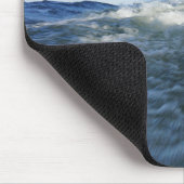 Zeilboot met lege horizon voor avontuur. muismat (Hoek)