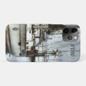 Zeilboot met monogram Case-Mate iPhone case (Achterkant (horizontaal))