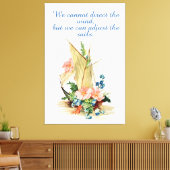 Zeilboot met Motivatie Quote Canvas Afdruk (Insitu (Woonkamer))