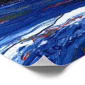 Zeilboot met Mt Rainier Poster (Hoek)