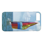 zeilboot met regenboogspinner Case-Mate iPhone case (Achterkant (Horizontaal))
