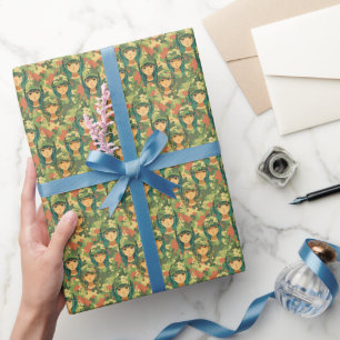 Zeilboot met scharlaken zeilen waterverf cadeaupapier
