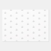 Zeilboot met  zeilboot inpakpapier vel (Voorkant)